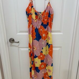 Saks Fifth Avenue Colorful Floral Dress